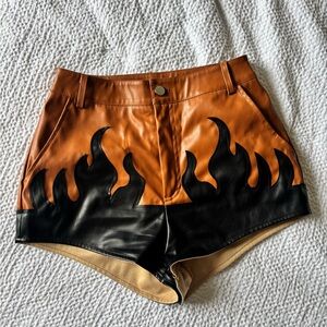 Tan Leather MicroShort